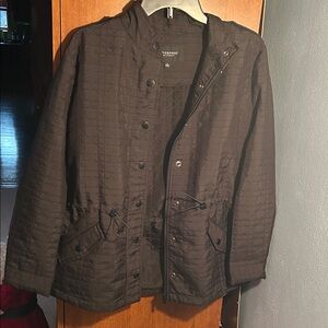 Quinlyn Quilted Utility Jacket in Black - Liverpool Los Angeles - Size Small